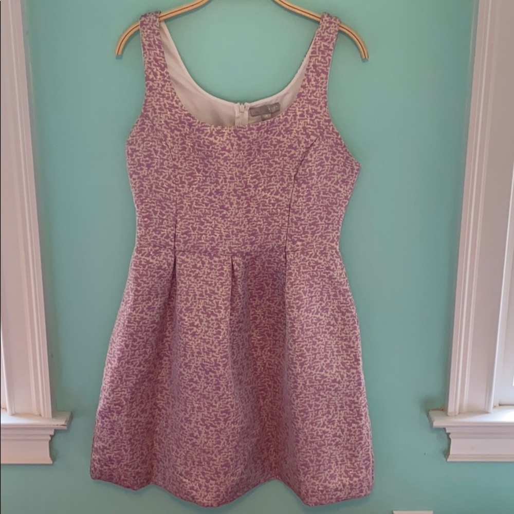 Pink and gold mini dress
